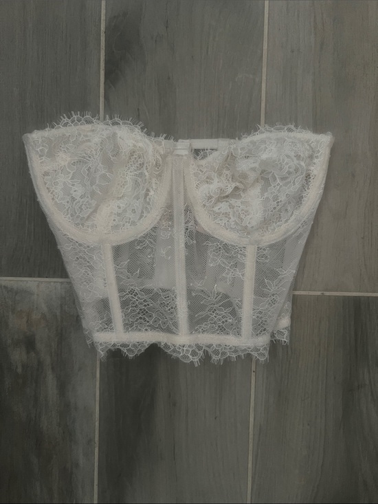 Victoria's Secret Other - Victoria Secret Lace Longline Bustier Corset Top in Ivory